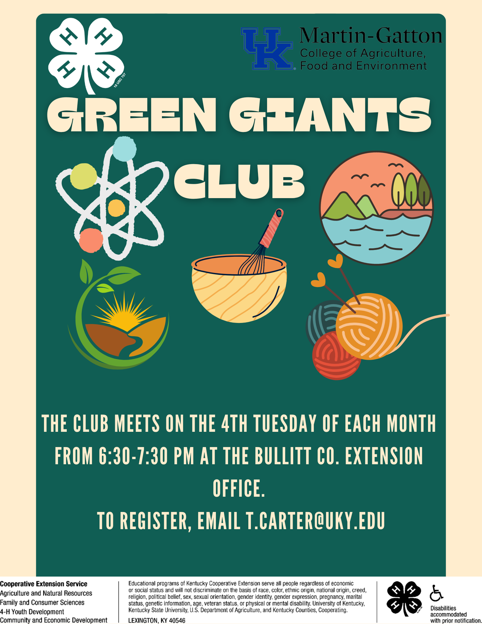 Green Giants Club flyer